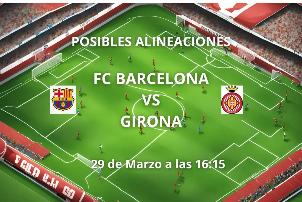 Posibles alineaciones Barcelona vs Girona