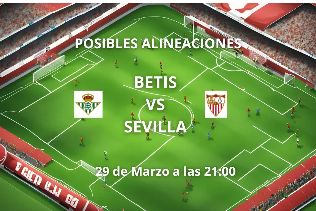 Posibles alineaciones Betis vs Sevilla