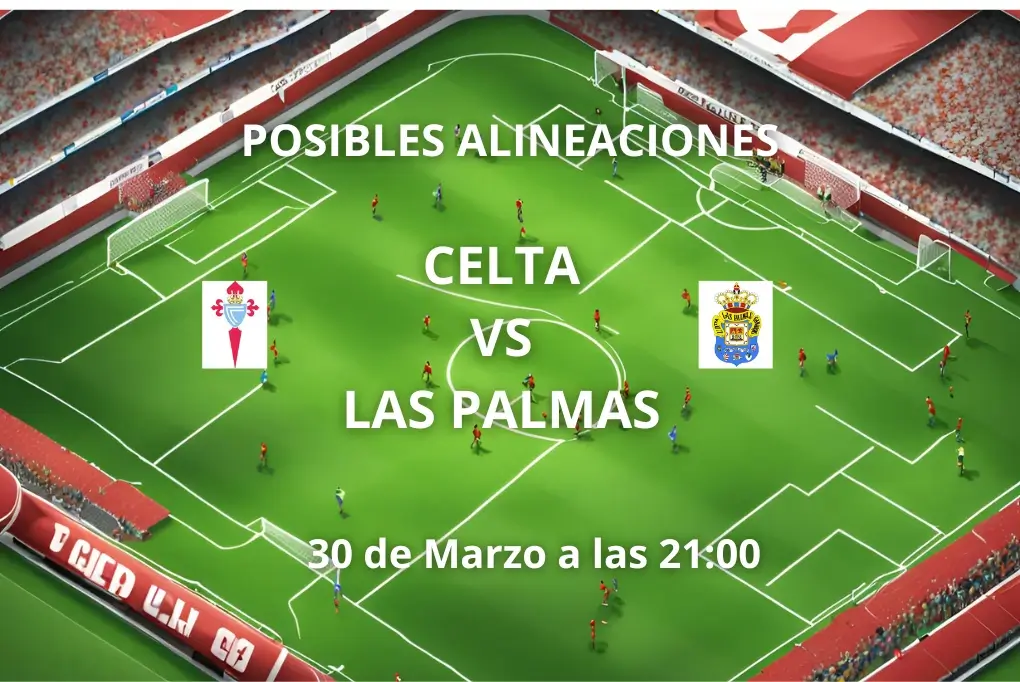Posibles alineaciones Celta vs Las Palmas