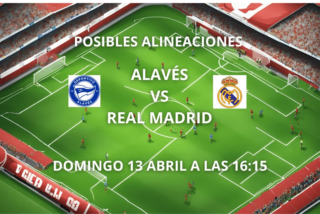 Posibles alineaciones Alavés vs Real Madrid