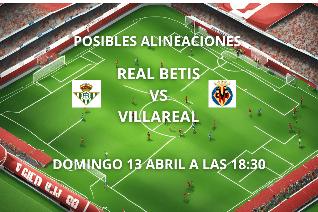 Posibles alineaciones Betis vs Villareal
